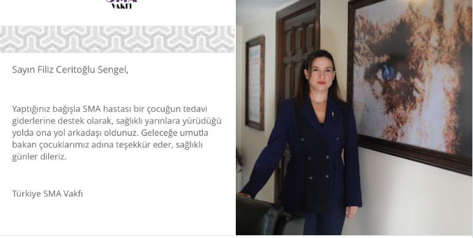 Filiz Başkan, kazandığı tazminatı SMA hastası çocuklara bağışladı